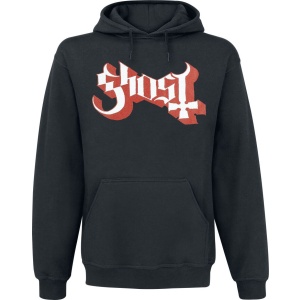 Ghost Red Logo Mikina s kapucí černá - RockTime.cz