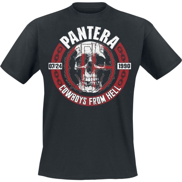 Pantera Skull Circle Tričko černá - RockTime.cz