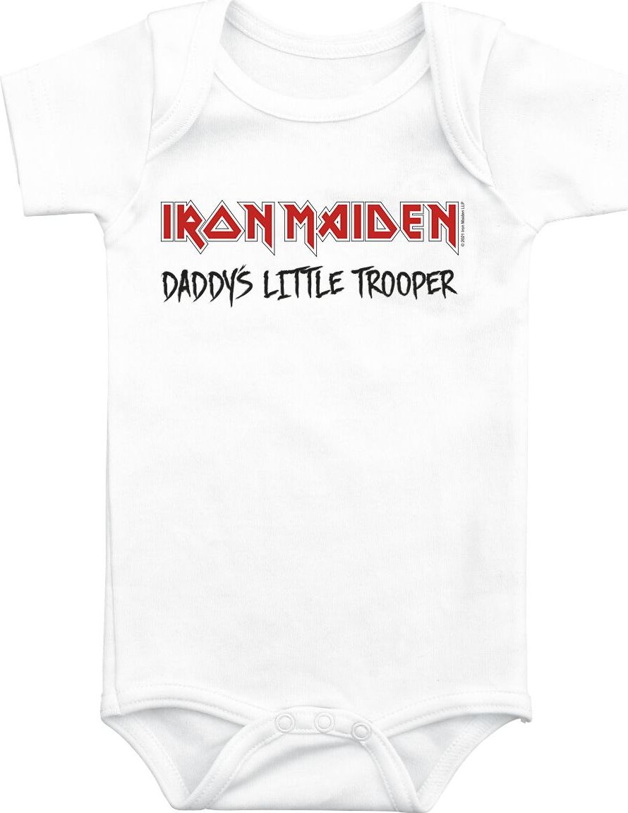 Iron Maiden Kids - Little Trooper body bílá - RockTime.cz