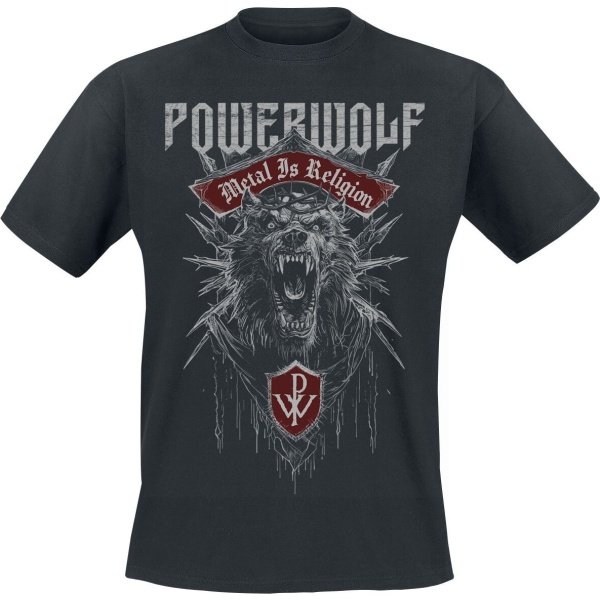 Powerwolf Chaos Crest Tričko černá - RockTime.cz