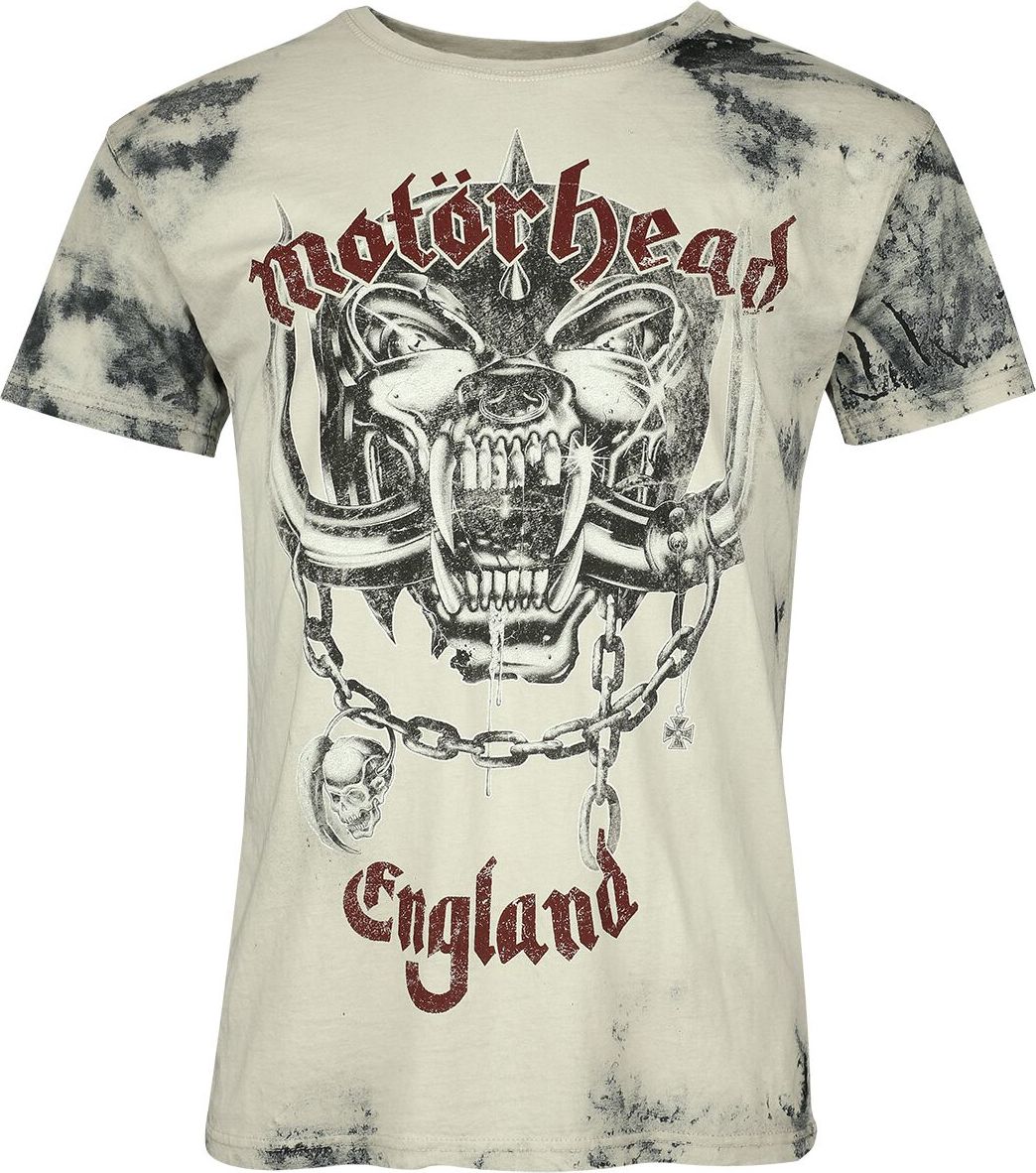 Motörhead Logo England Tričko šedá - RockTime.cz