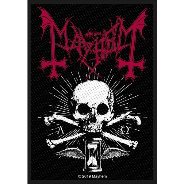 Mayhem Alpha Omega Daemon nášivka cerná/bílá/cervená - RockTime.cz