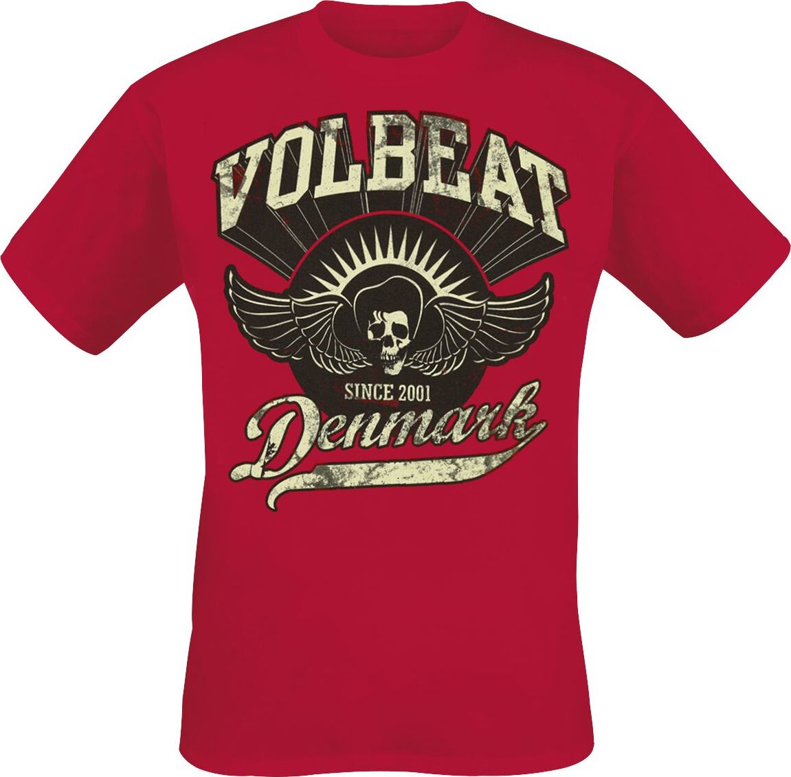 Volbeat Rise From Denmark Tričko červená - RockTime.cz