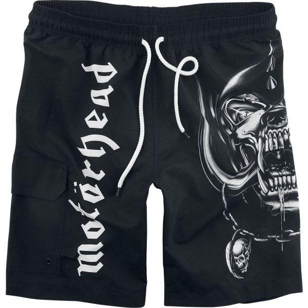 Motörhead EMP Signature Collection Pánské plavky cerná/bílá - RockTime.cz