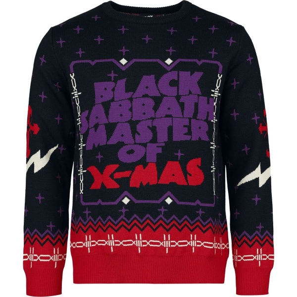 Black Sabbath Holiday Sweater 2024 Pletený svetr vícebarevný - RockTime.cz