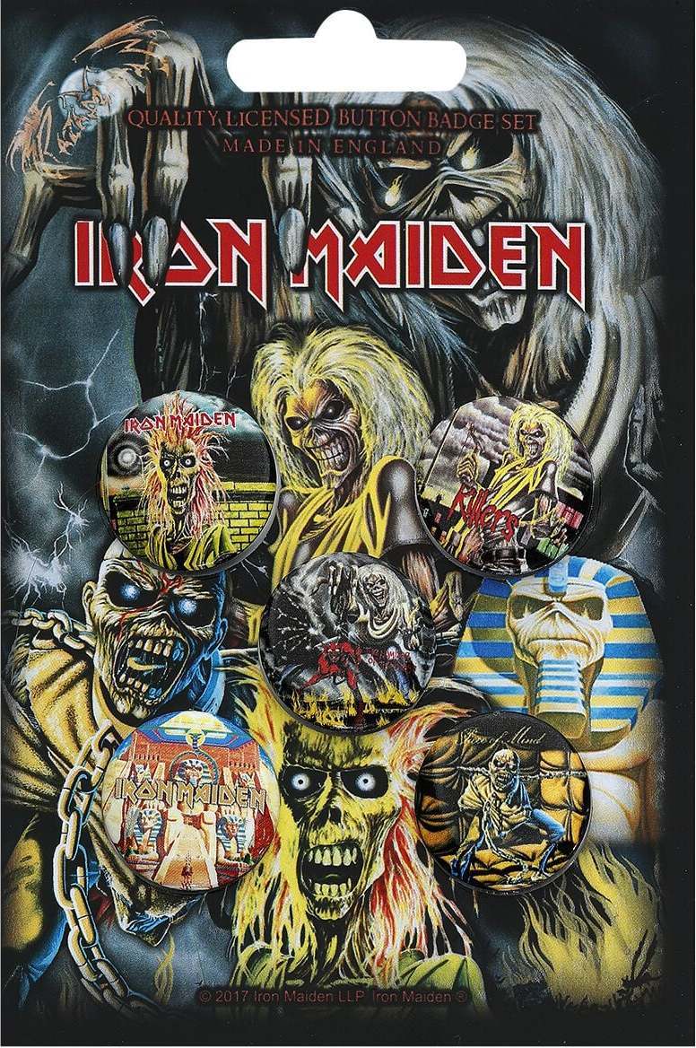 Iron Maiden Early Albums Odznak vícebarevný - RockTime.cz