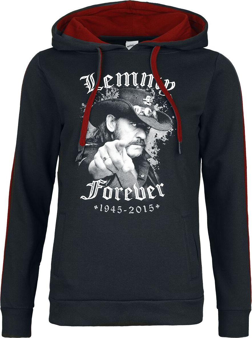 Motörhead Lemmy Forever Dámská mikina s kapucí cerná/cervená - RockTime.cz