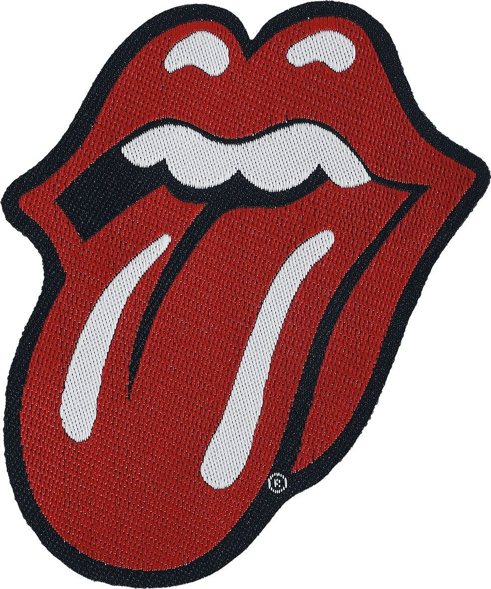 The Rolling Stones Tongue Cut Out nášivka cervená/cerná/bílá - RockTime.cz