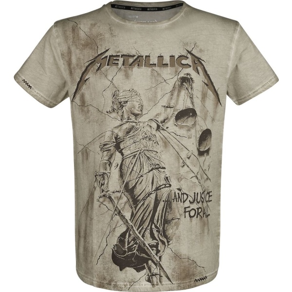 Metallica EMP Signature Collection Tričko khaki - RockTime.cz