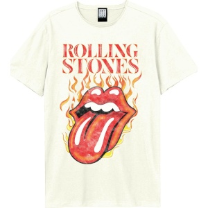 The Rolling Stones Amplified Collection - Hot Tongue Tričko šedobílá - RockTime.cz