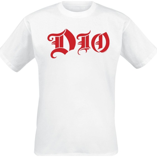 Dio Logo Tričko bílá - RockTime.cz