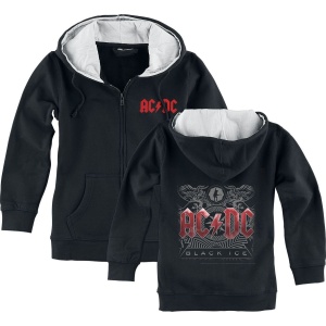 AC/DC Metal-Kids - Black Ice detská mikina s kapucí na zip černá - RockTime.cz