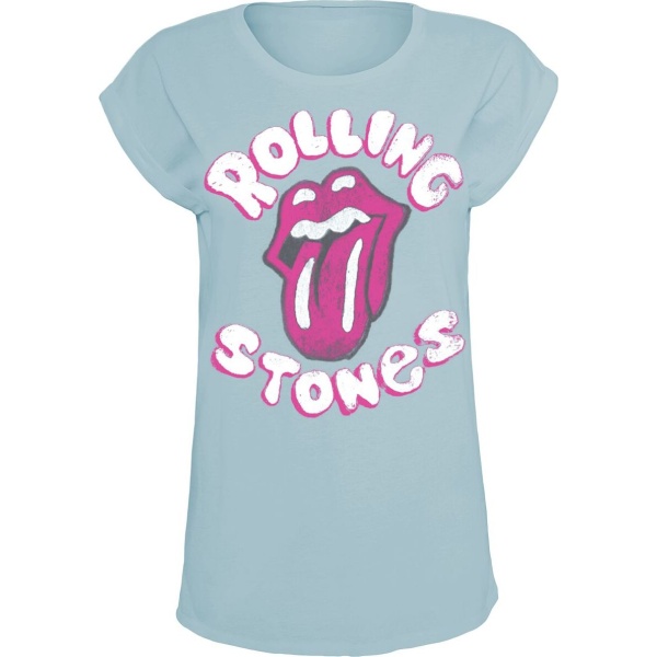 The Rolling Stones Sketchy Lick Dámské tričko máta - RockTime.cz