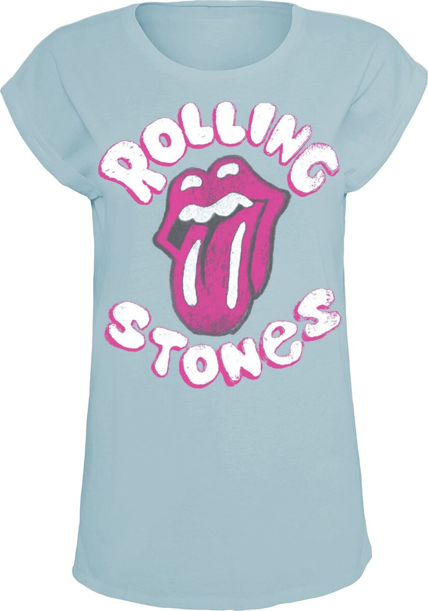 The Rolling Stones Sketchy Lick Dámské tričko máta - RockTime.cz