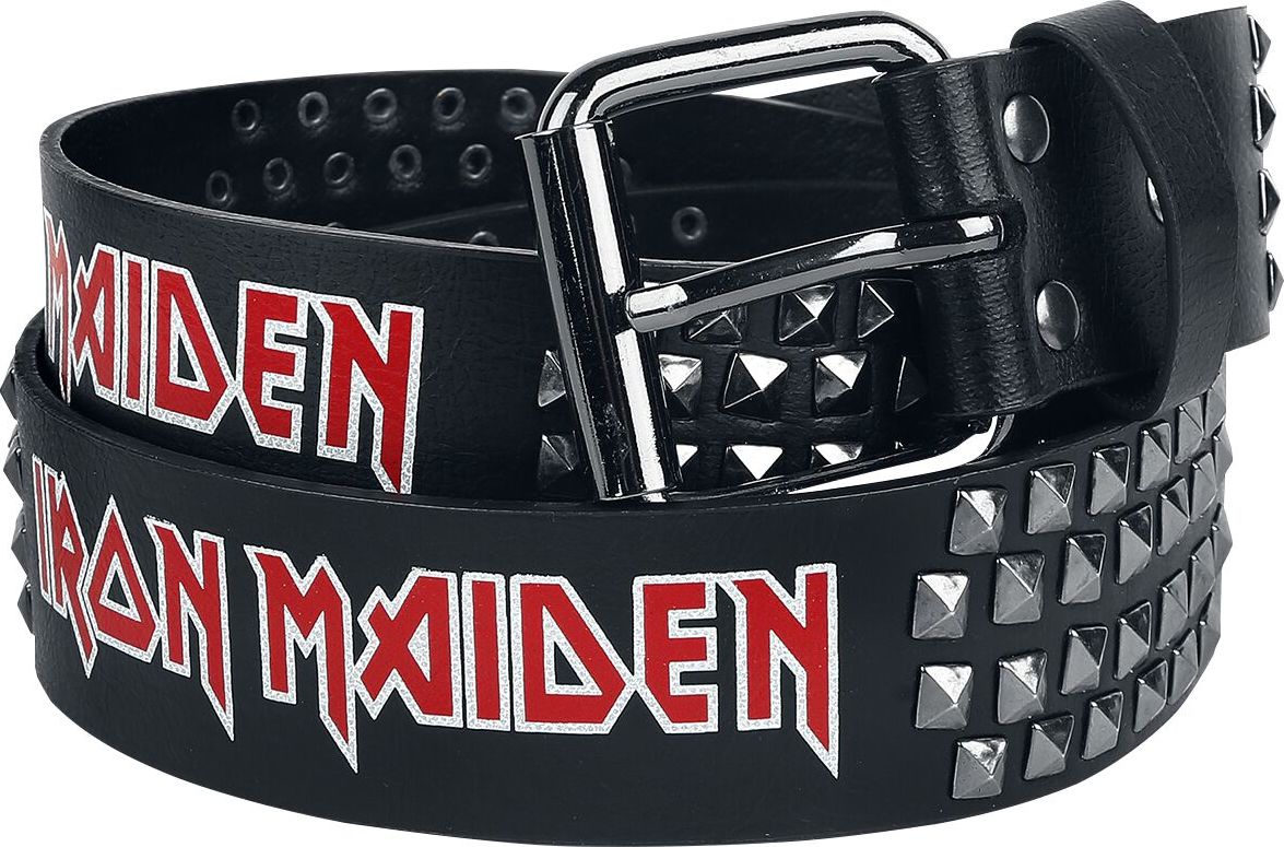 Iron Maiden Logo - Gürtel Opasky černá - RockTime.cz