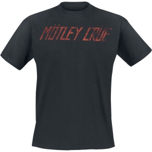 Mötley Crüe Distressed Logo Tričko černá - RockTime.cz