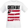 Green Day Idiot Flag Tričko bílá - RockTime.cz