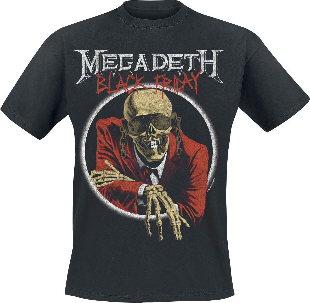 Megadeth Black Friday Europe '87 Tričko černá - RockTime.cz