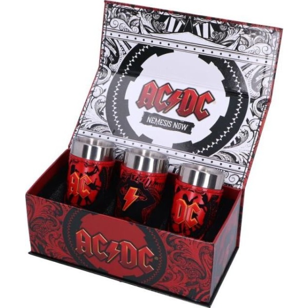 AC/DC Logo Shot Glas-Set sklenicka vícebarevný - RockTime.cz