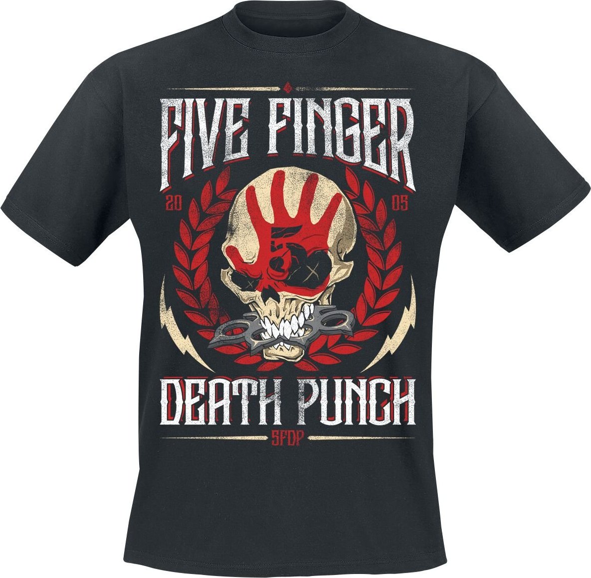 Five Finger Death Punch Laurel Emblem V1 Tričko černá - RockTime.cz