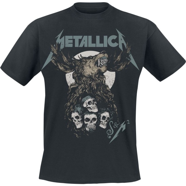 Metallica S&M2 - Skull Tričko černá - RockTime.cz