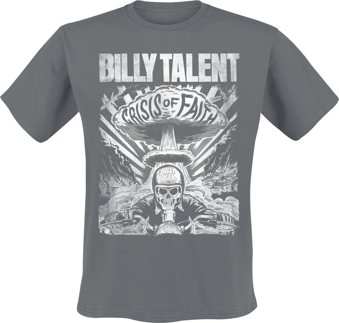 Billy Talent Crisis Of Faith Cover Distressed Tričko charcoal - RockTime.cz