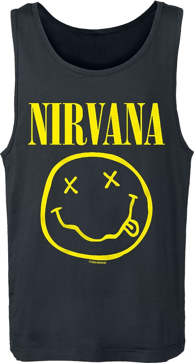 Nirvana Logo Tank top černá - RockTime.cz