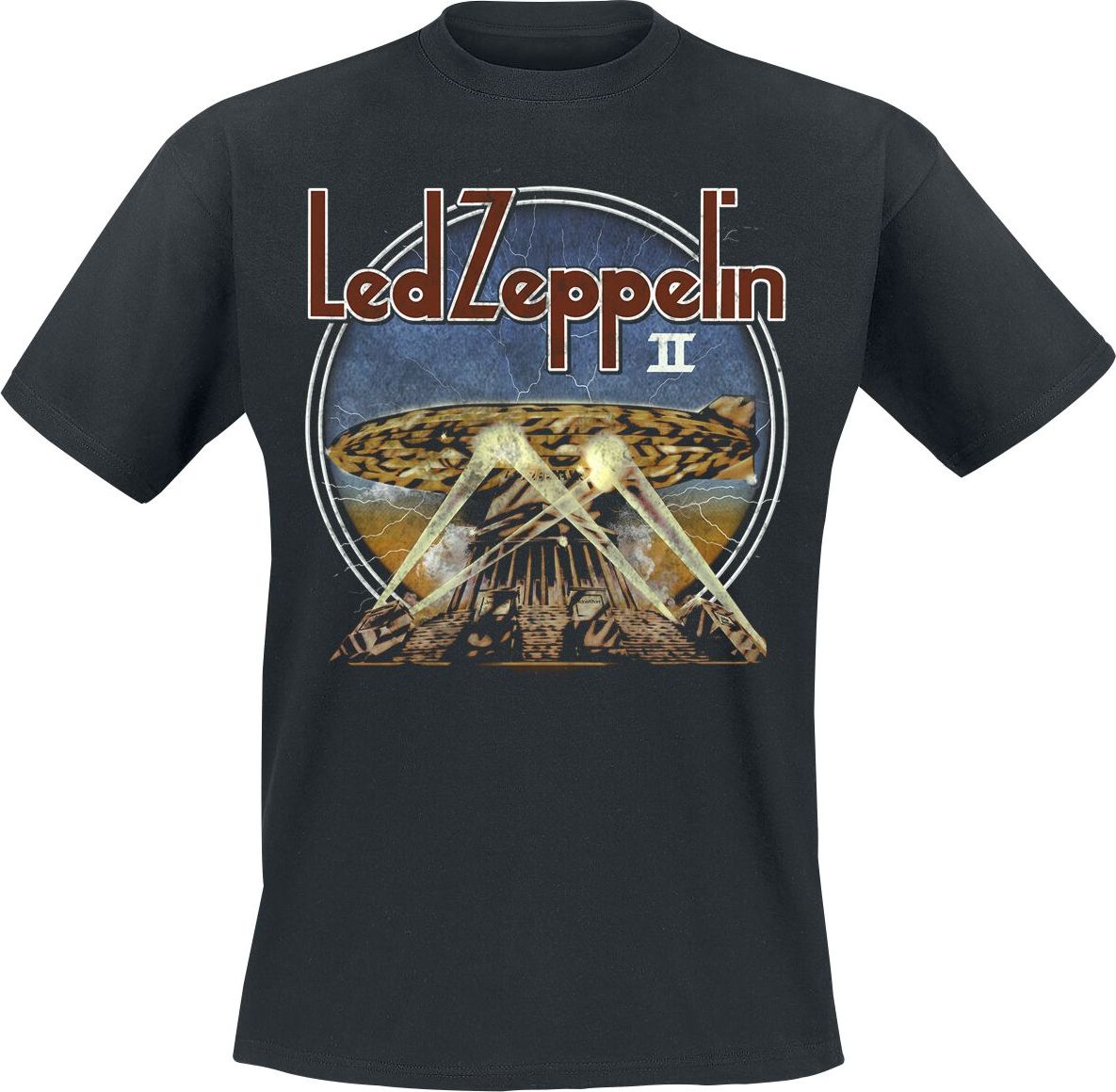 Led Zeppelin LZII Searchlights Tričko černá - RockTime.cz