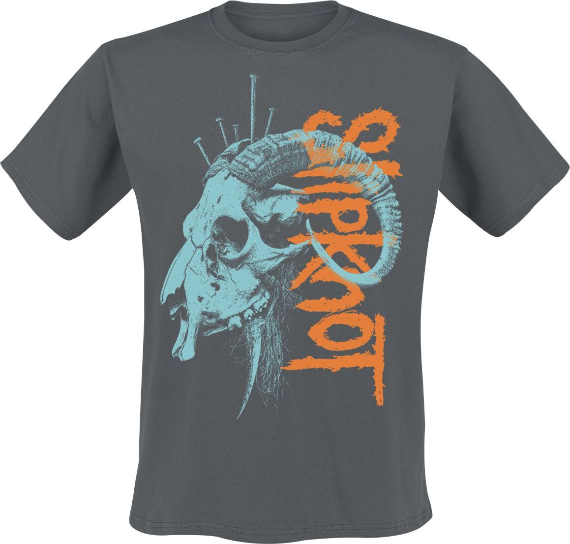 Slipknot Nailed Goat Tričko charcoal - RockTime.cz