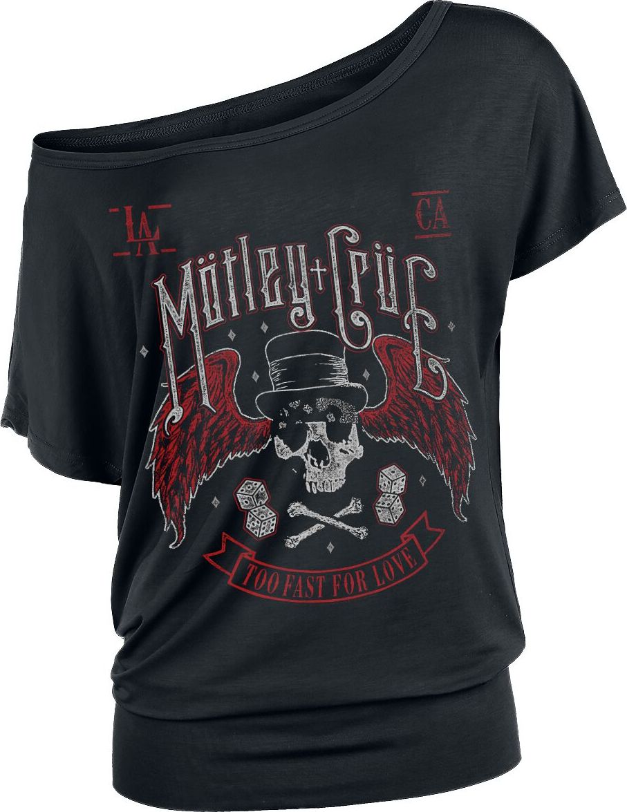 Mötley Crüe Biker Skull Dámské tričko černá - RockTime.cz