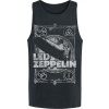 Led Zeppelin Vintage Print LZ1 Tank top černá - RockTime.cz