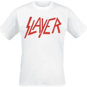 Slayer Logo Tričko bílá - RockTime.cz