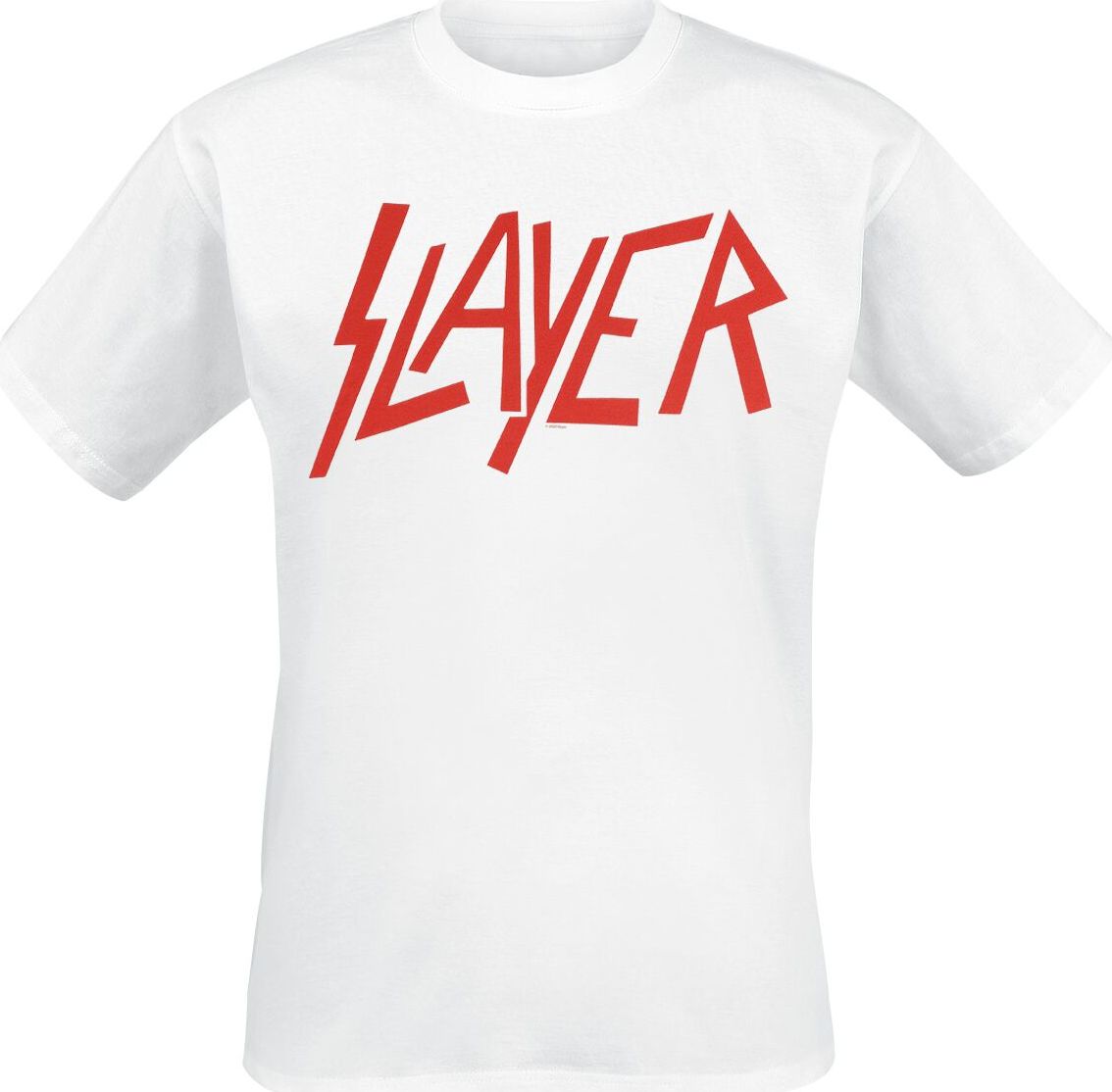 Slayer Logo Tričko bílá - RockTime.cz