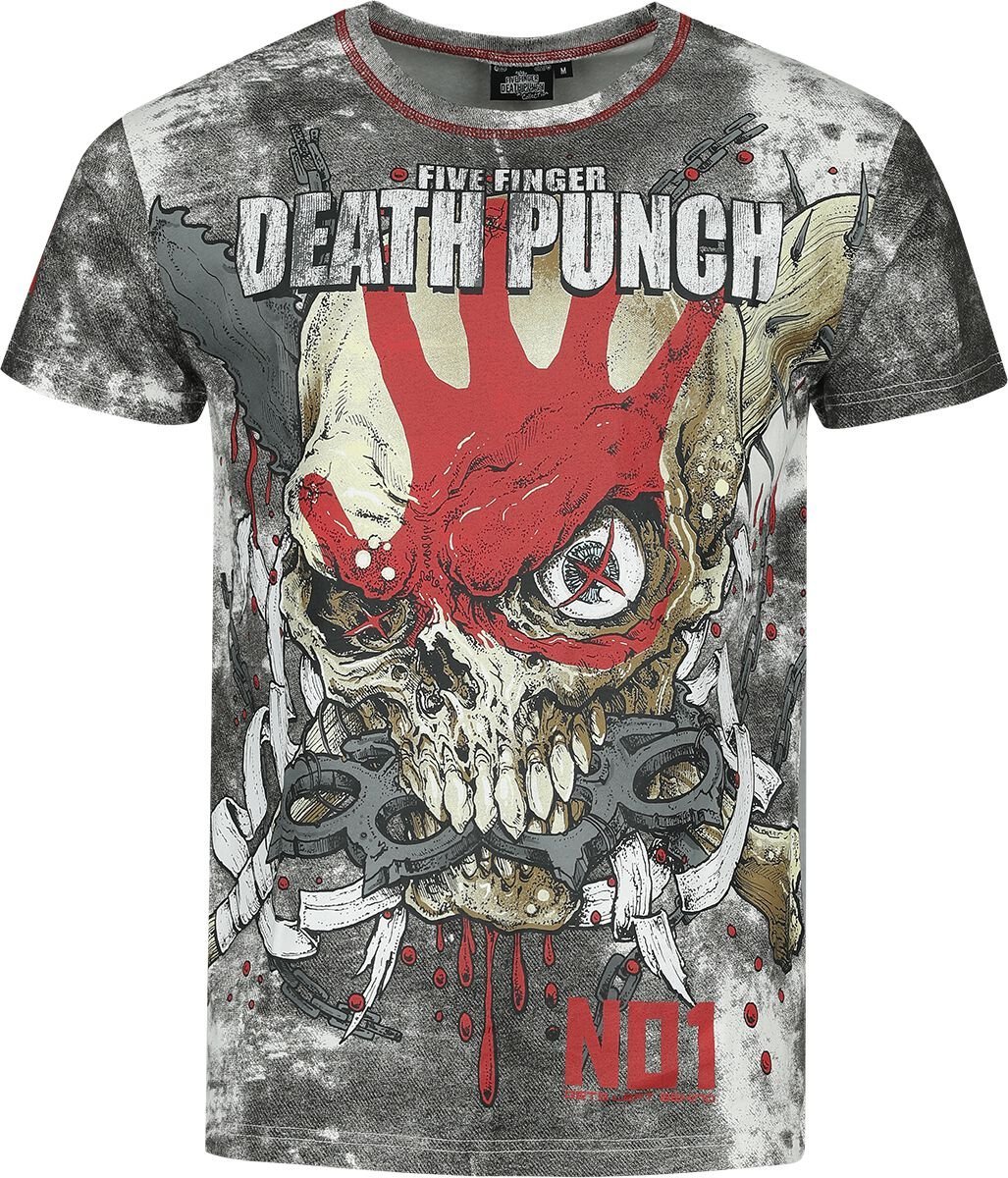 Five Finger Death Punch EMP Signature Collection Tričko bílá/cerná - RockTime.cz