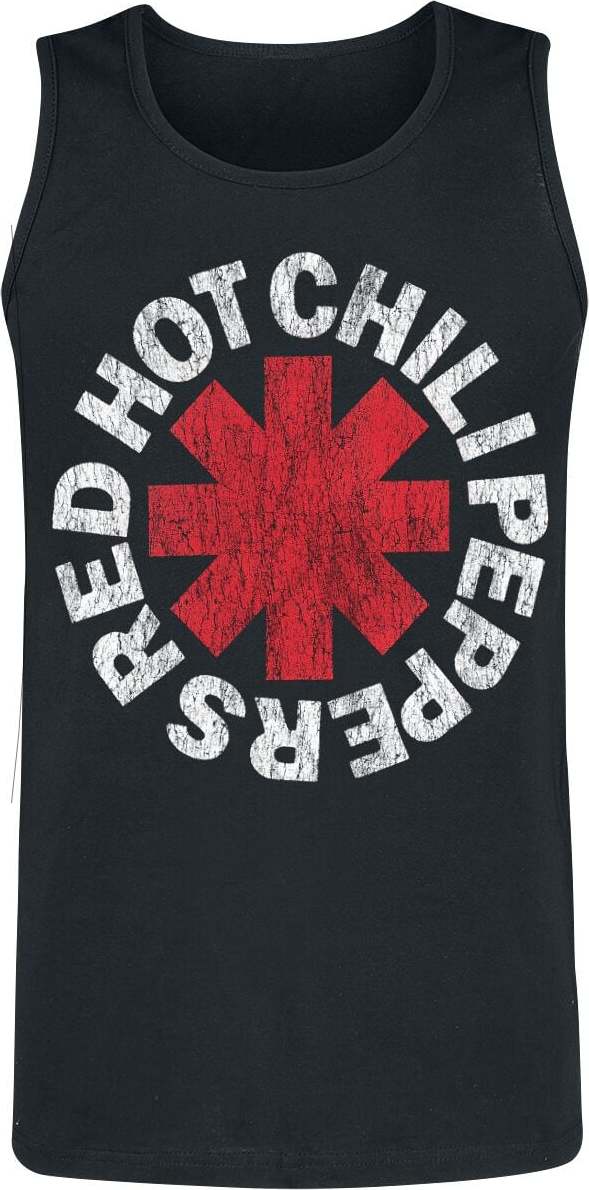 Red Hot Chili Peppers Distressed Logo Tank top černá - RockTime.cz