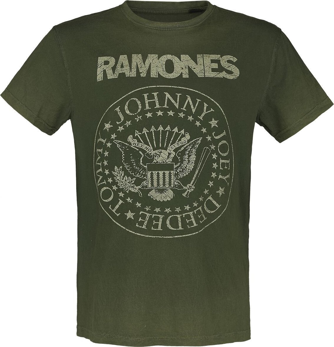 Ramones Crest Tričko zelená - RockTime.cz