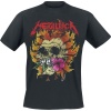 Metallica Flower Skull Tričko černá - RockTime.cz