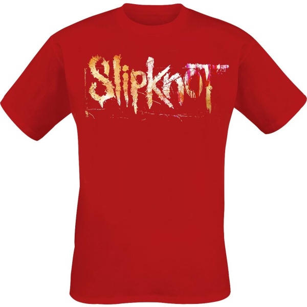 Slipknot Shattered Logo Tričko červená - RockTime.cz