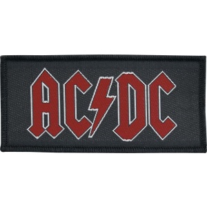 AC/DC Red Logo nášivka cerná/cervená - RockTime.cz