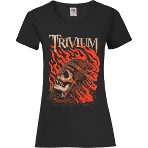 Trivium Clark Or Flaming Skull Dámské tričko černá - RockTime.cz