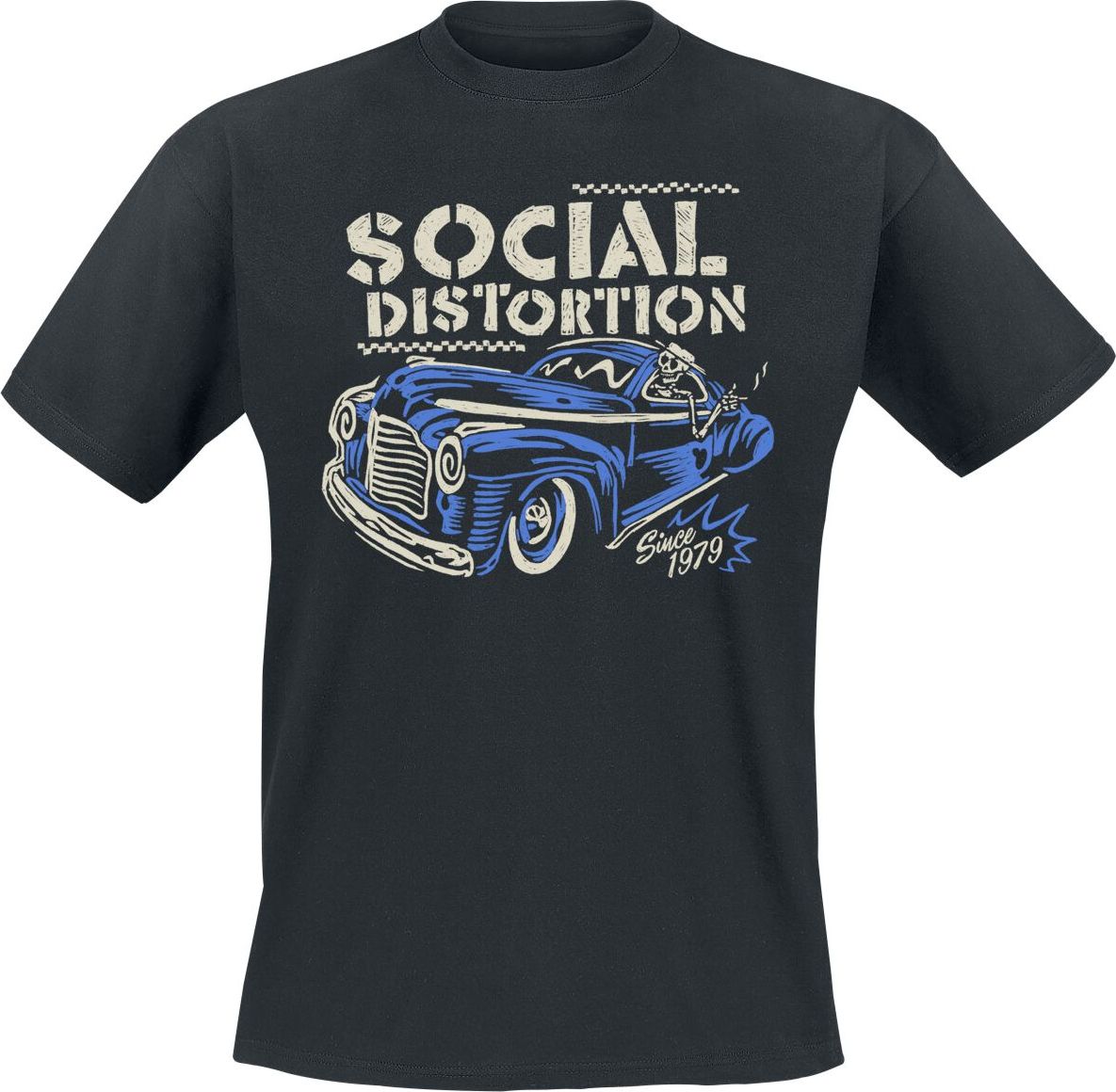 Social Distortion Vintage Ride Tričko černá - RockTime.cz