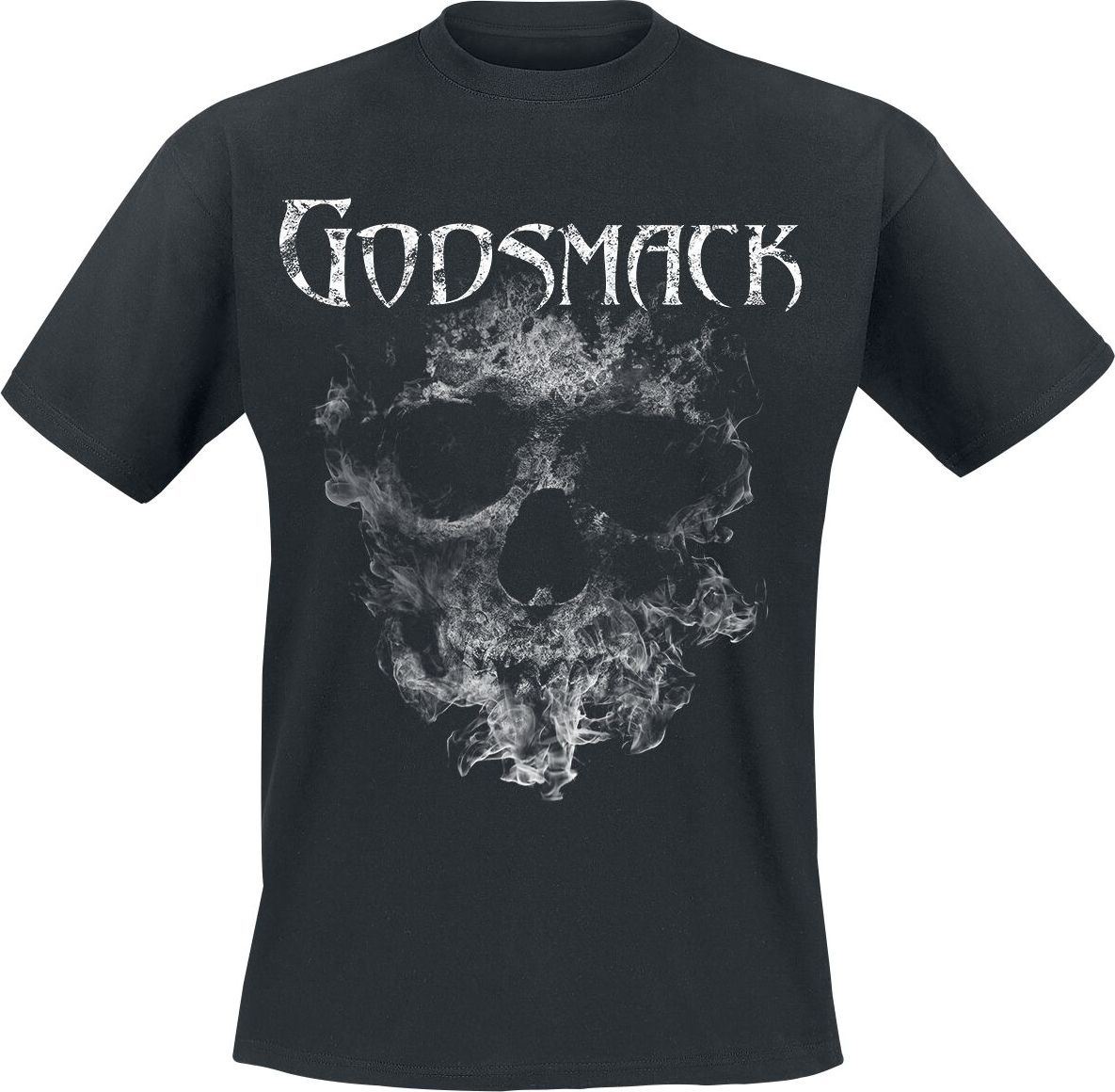 Godsmack Smoking Skull Tričko černá - RockTime.cz