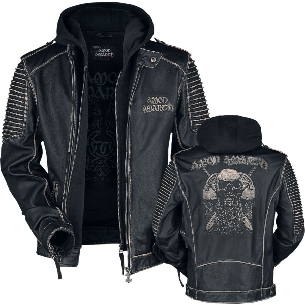 Amon Amarth EMP Signature Collection Kožená bunda černá - RockTime.cz