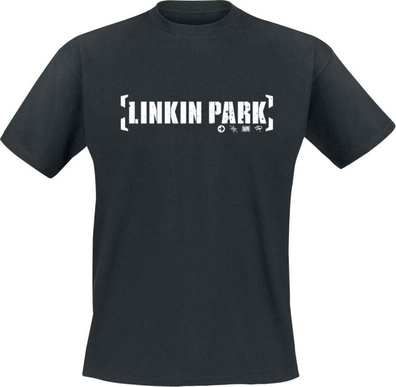 Linkin Park Bracket Logo Tričko černá - RockTime.cz