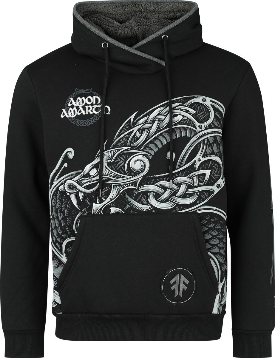 Amon Amarth EMP Signature Collection Mikina s kapucí cerná/šedá - RockTime.cz