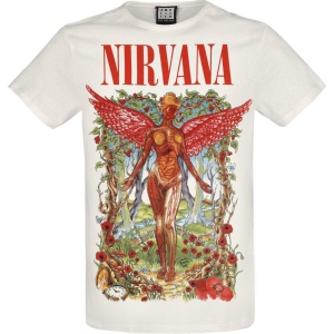 Nirvana Amplified Collection - In Utero Wilderness Tričko šedobílá - RockTime.cz