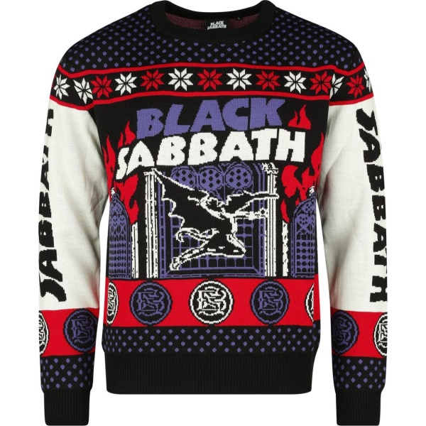 Black Sabbath Holiday Sweater 2023 Pletený svetr vícebarevný - RockTime.cz