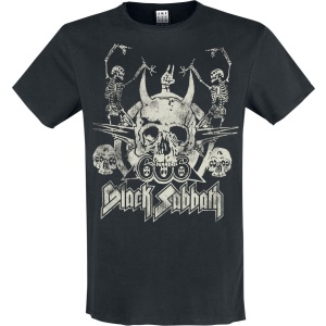 Black Sabbath Amplified Collection - Dancing Skulls Tričko černá - RockTime.cz