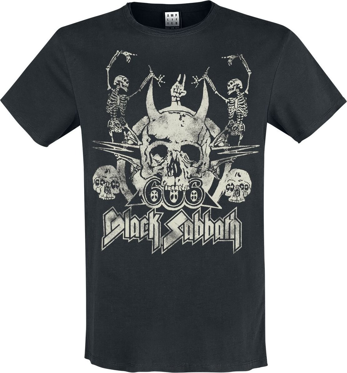 Black Sabbath Amplified Collection - Dancing Skulls Tričko černá - RockTime.cz