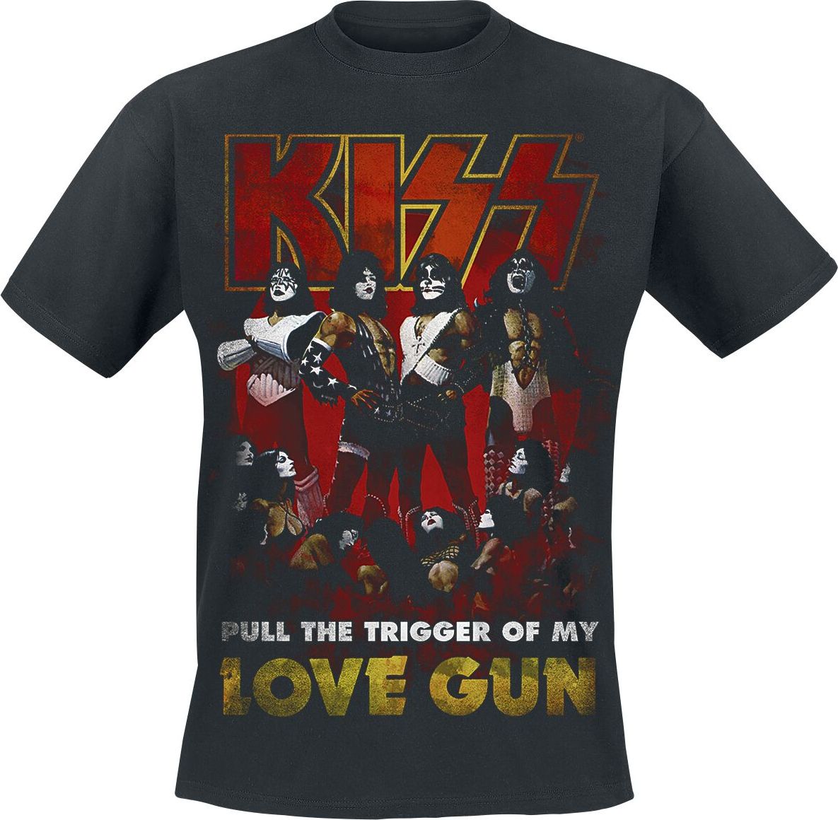 Kiss Love Gun Tričko černá - RockTime.cz